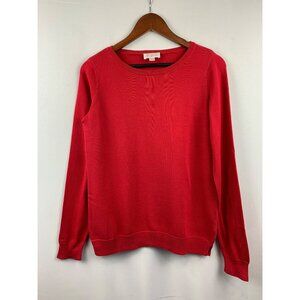 Belle By Kim Gravel Womens Red Sweater